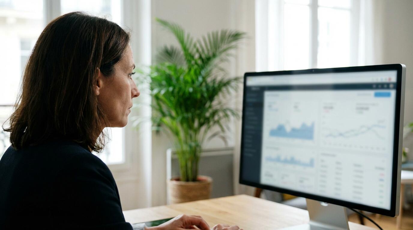 Consultation de données immobilières pour comparer agences parisiennes